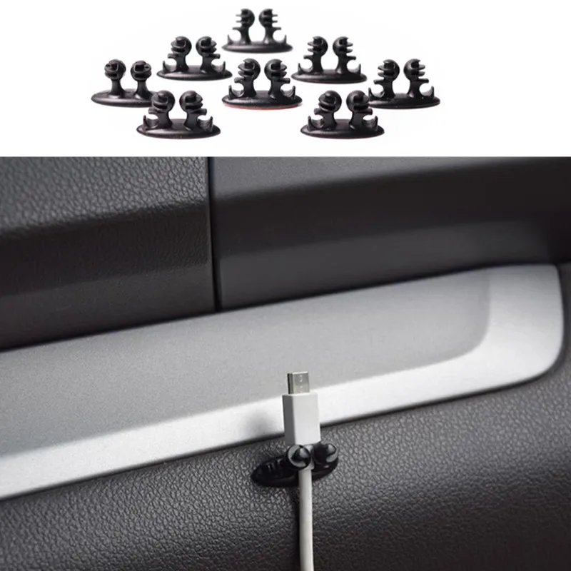 8 шт. автомобильное зарядное устройство линия застежка автомобильный зажим для