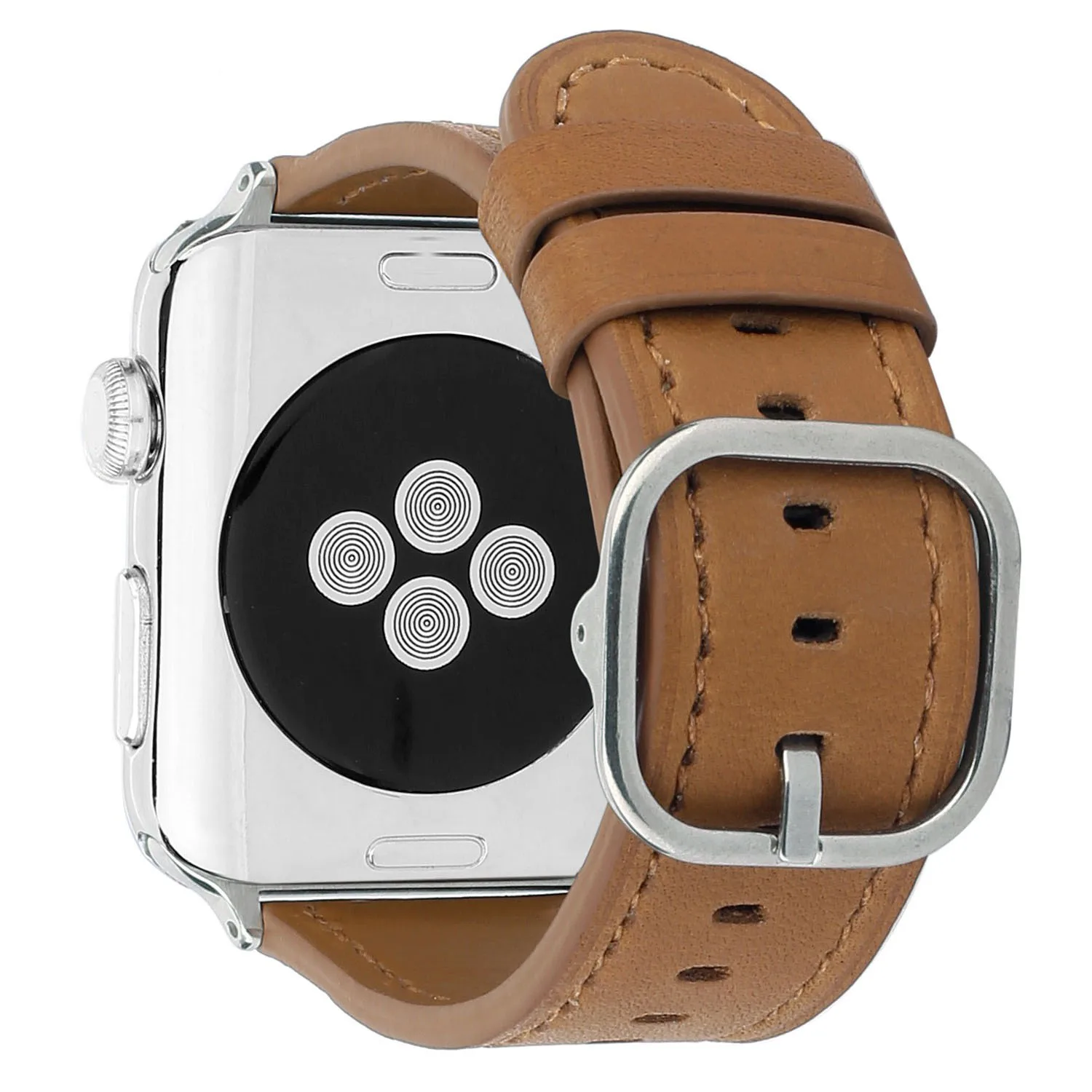 Натуральная кожа ремешок для наручных часов Apple Watch Series 5 4 3 2 1 группа классический