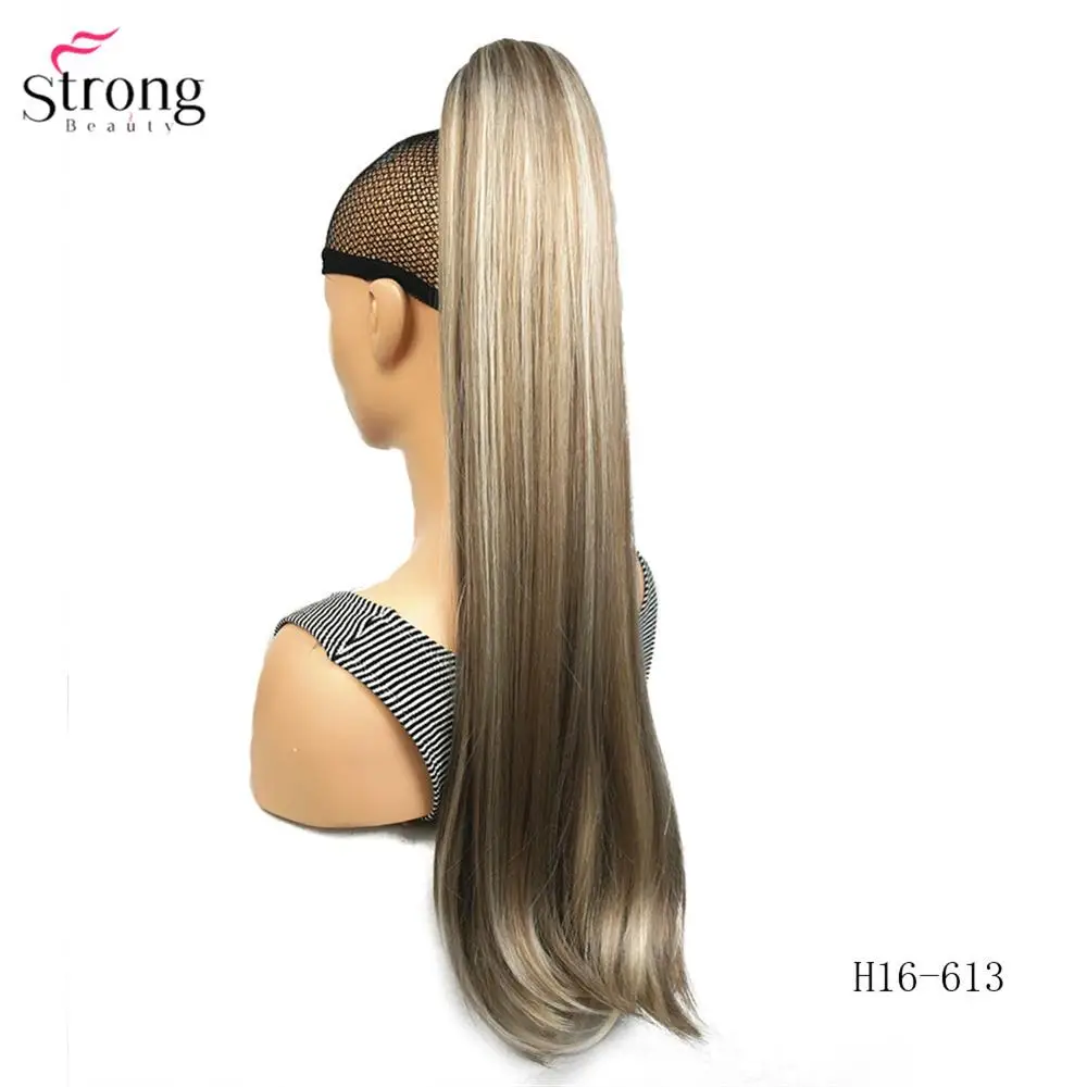 H16-613 StrongBeauty коготь клип конский хвост длинные прямые шиньоны синтетические волосы для наращивания - Цвет: H16-613
