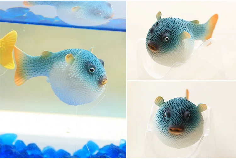 JU Fish Tank Искусственные рыбы фугу искусственные дельфины украшения светящийся эффект рыбы фоновые аксессуары для аквариума декорации