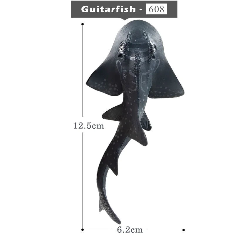 Guitarfish-b Моделирование маленький Дьявол рыба Manta Ray guitarfish фигура пластиковая модель животного сказочное Ремесло Украшение дома Декор подарок для детей - Цвет: Guitarfish-b