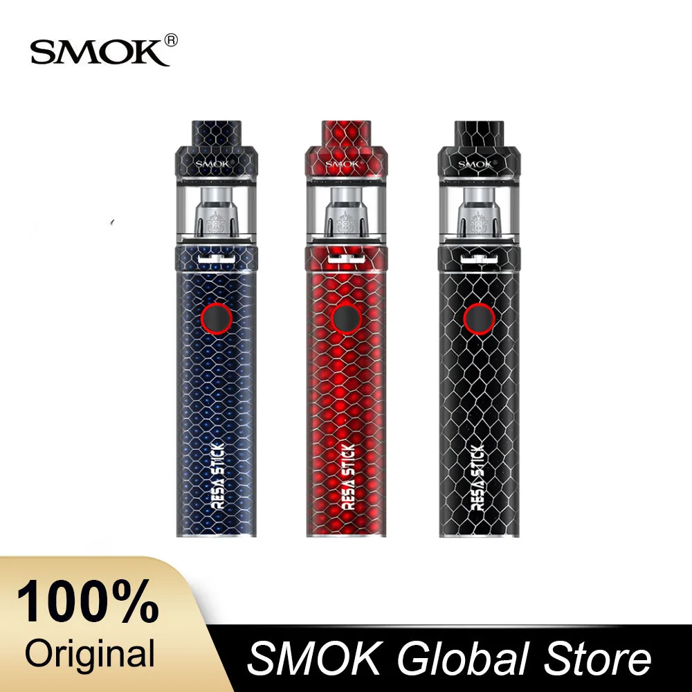 SMOK Resa Stick Kit Vape Pen Style встроенный аккумулятор 2000 мАч электронная сигарета комплект