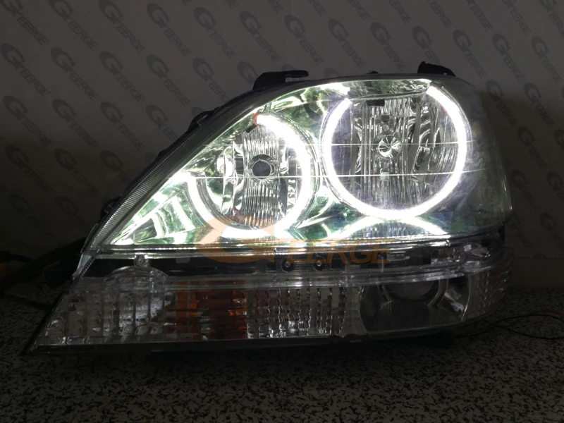 Для Toyota Harrier 1997 1998 1999 2000 2001 2002 2003 отличные Ангельские глазки ультра яркие красные/зеленые/комплект светодиодов «глаза ангела» гало кольца