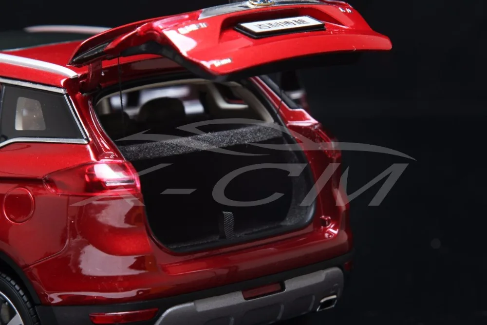Литая модель автомобиля Geely Auto Geely Boyue SUV 1:18(красный)+ маленький подарок