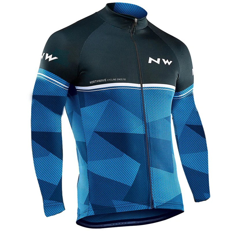 Cycling Jersey NW длинный рукав Велоспорт Джерси мотобайк, велосипед, велотренажер одежда для велоспорта с длинным рукавом Одежда для мужчин Uniforme Ciclismo - Цвет: Cycling Jersey