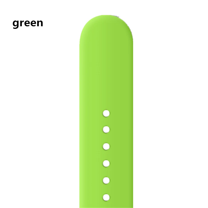 green Мягкий силиконовый спортивный ремешок для наручных часов Apple Watch, версии 5/4 44 мм 40 мм Мягкие ремешки Ремешки для наручных часов iWatch 3/2/1 38 мм 42 мм - Цвет ремешка: green