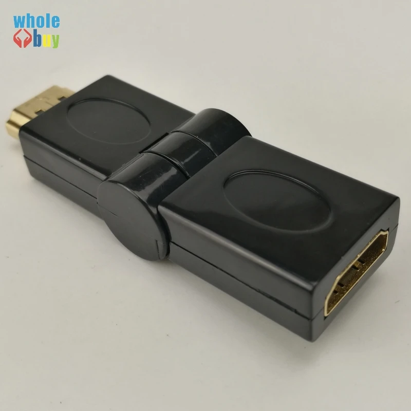 

100 шт./лот HDMI штекер-HDMI гнездо 180 градусов адаптер HDMI соединение для HDTV компьютера камеры HDMI адаптер