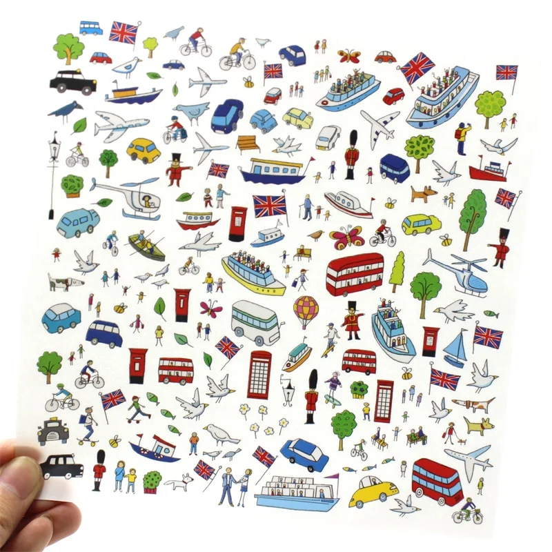Cartoon Rub On for Scrapbooking Happy Planner/Card Making/Journaling Project | Дом и сад