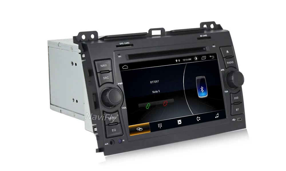 Navifly Android 8,1 четырехъядерный 2Din автомобильный DVD gps плеер для Toyota Prado 120 Land Cruiser 2002-2009 автомобильный навигационный радио FM BT