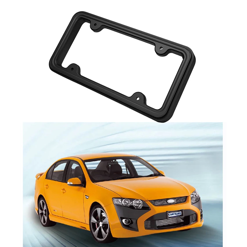 Car Auto Black Front Bumper Guard EVA License Plate Frame Tag Cover Protector | Автомобили и мотоциклы
