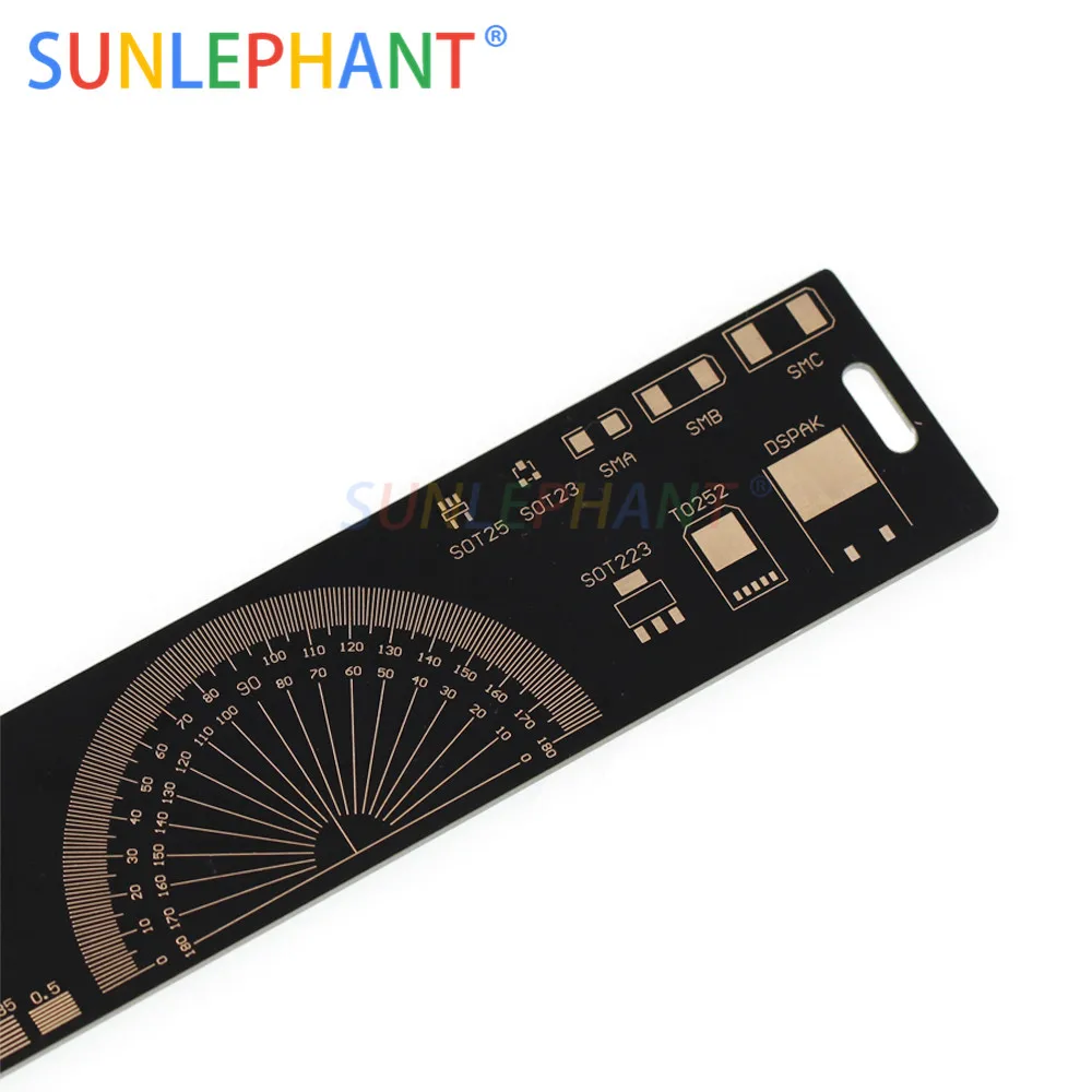 1 шт. 20 см многофункциональная PCB линейка измерительный инструмент резистор