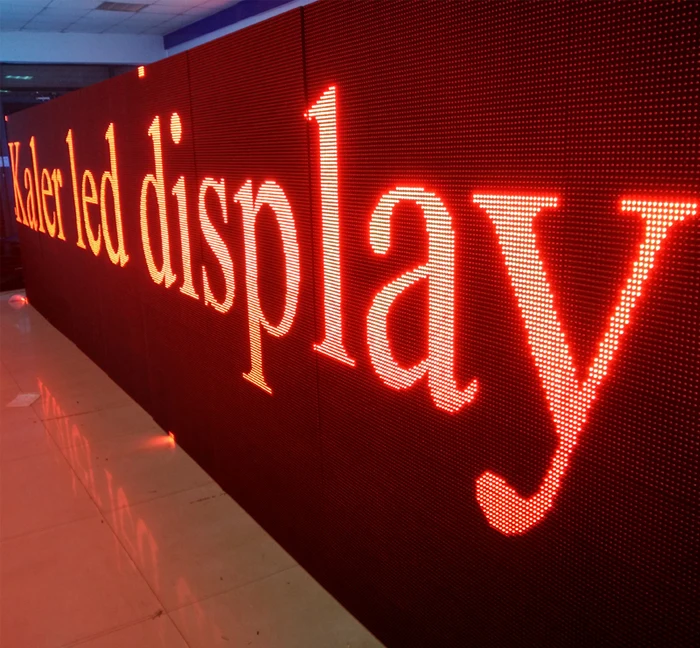 TEEHO один красный светодиодный модуль p10 рекламная вывеска экран дисплей открытый