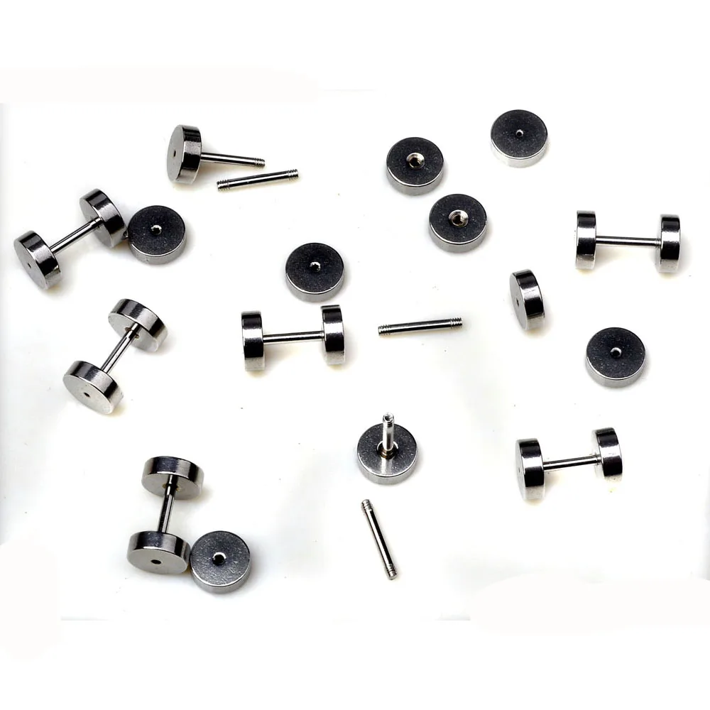 2 шт. заглушки для ушей из нержавеющей стали в стиле панк|piercing jewelry|screw ear plugear expander |