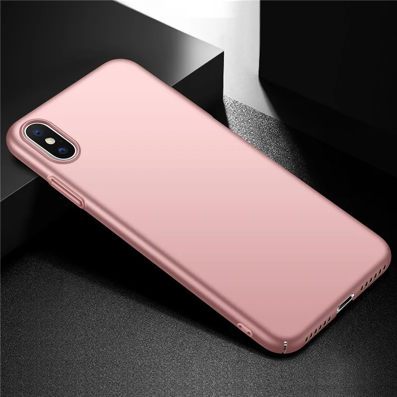 XS Max чехол для iPhone XS чехол для iPhone XR чехол жесткая задняя крышка из ПК Mofi для iPhone X чехол однотонный цвет чистый черный красный