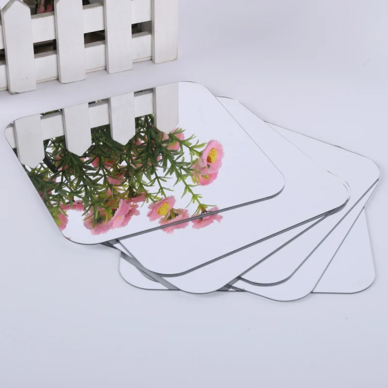 6 шт. квадратная зеркальная плитка Obtuse угловая Настенная Наклейка s 3 D наклейка