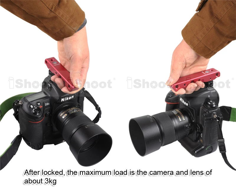 IShoot холодной/Горячий башмак ручка для нижнего ракурса Стрельба DSLR Камера Rebel T3i T4i
