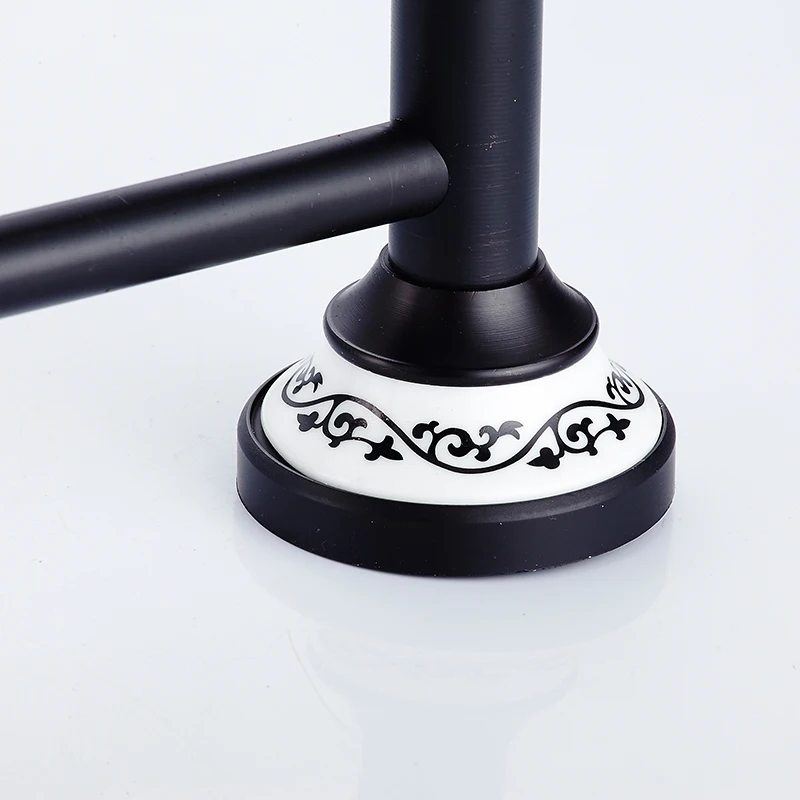 Новинка 2019 полки для ванной черные Вешалки полотенец классические настенные