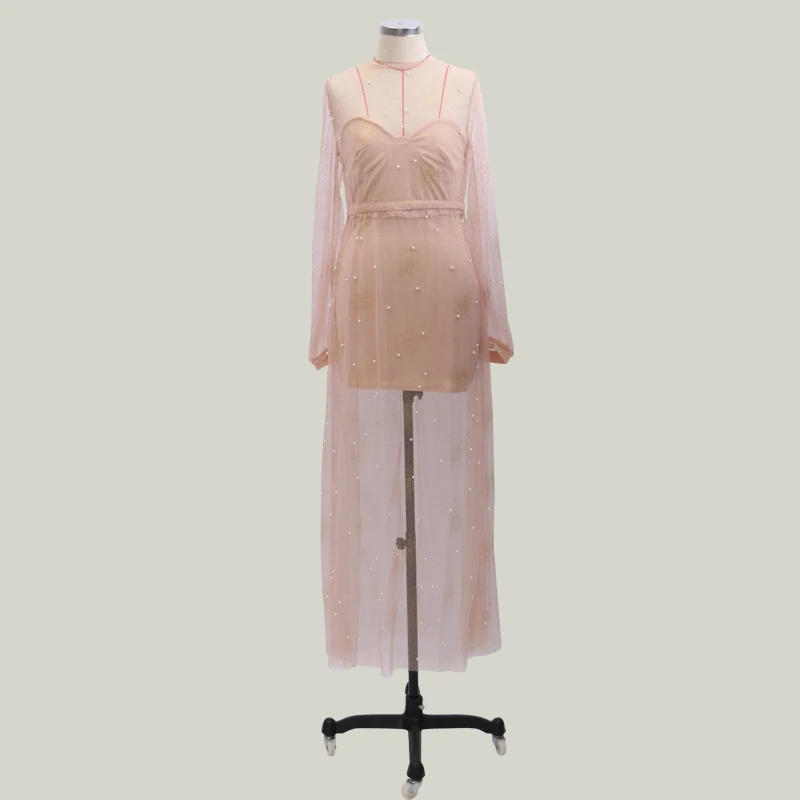 Женское платье + топы женское коктейльное прозрачное облегающее без бретелек