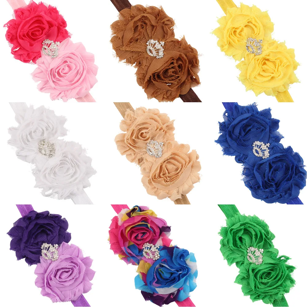 1 Piece MAYA STEPAN Children Girls Fashion Crown Diamond Flower Hair Head Band Baby Newborn Rope Headband Headwear Headwrap | Детская