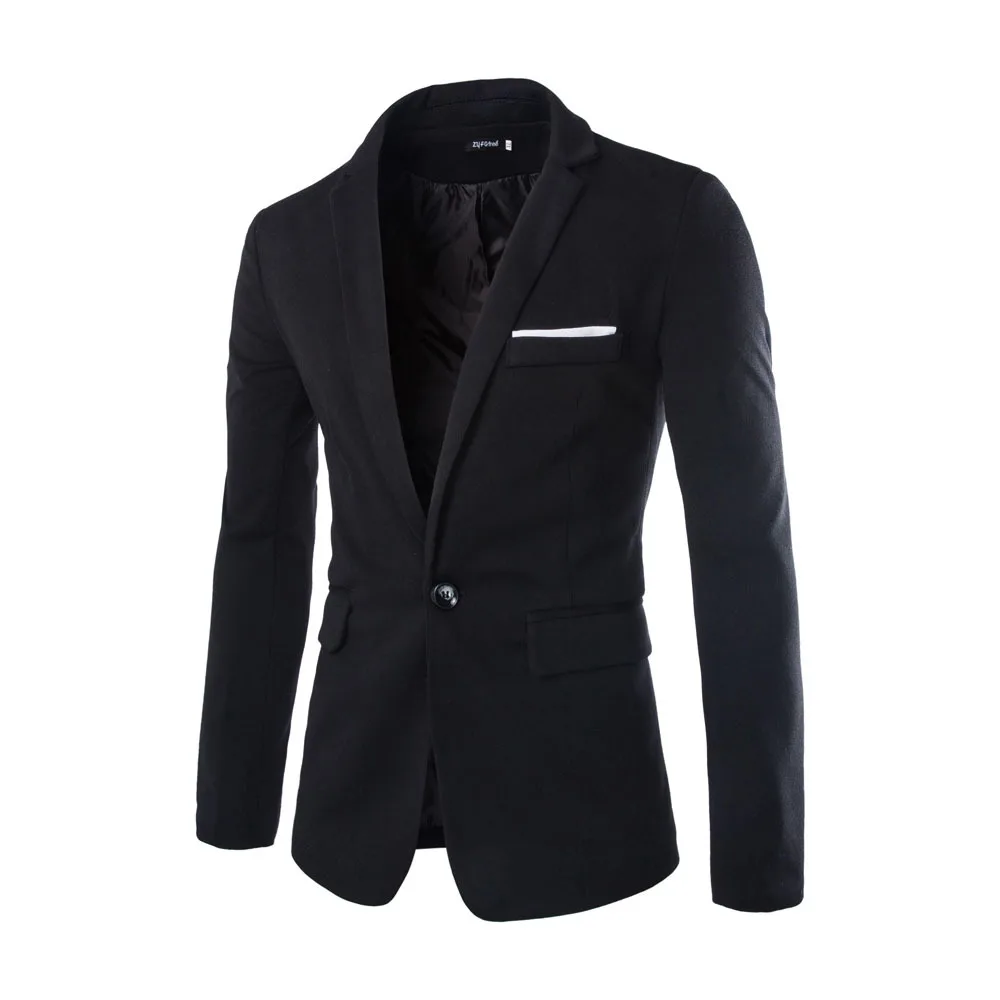 

Nice Spring Vogue New Style British Style Fashion Men Casual Blazers Suit Coat Casual Blazer Cotton Parka Men Slim Blazers