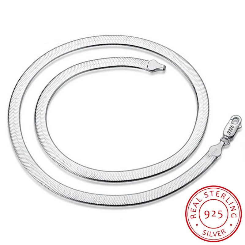 Цепочка-чокер из серебра 925 пробы для женщин и мужчин | Украшения аксессуары