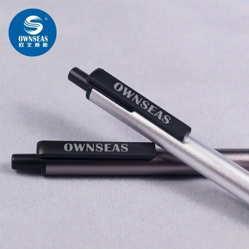 200 шт./лот офисная металлическая шариковая ручка рекламная с индивидуальным