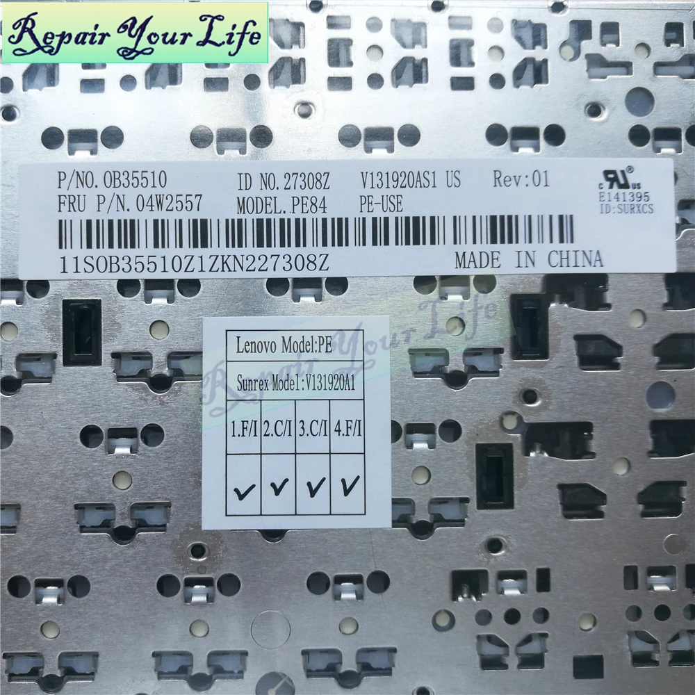 Клавиатура для ноутбука lenovo Repair You Life E430S Thinkpad S430 T430U E445 L330 US Оригинальная