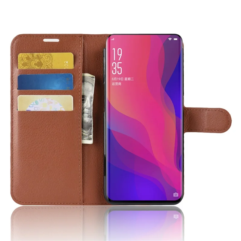 Чехол для OPPO Find X кожаный чехол кошелек с откидной крышкой пылезащитный телефона