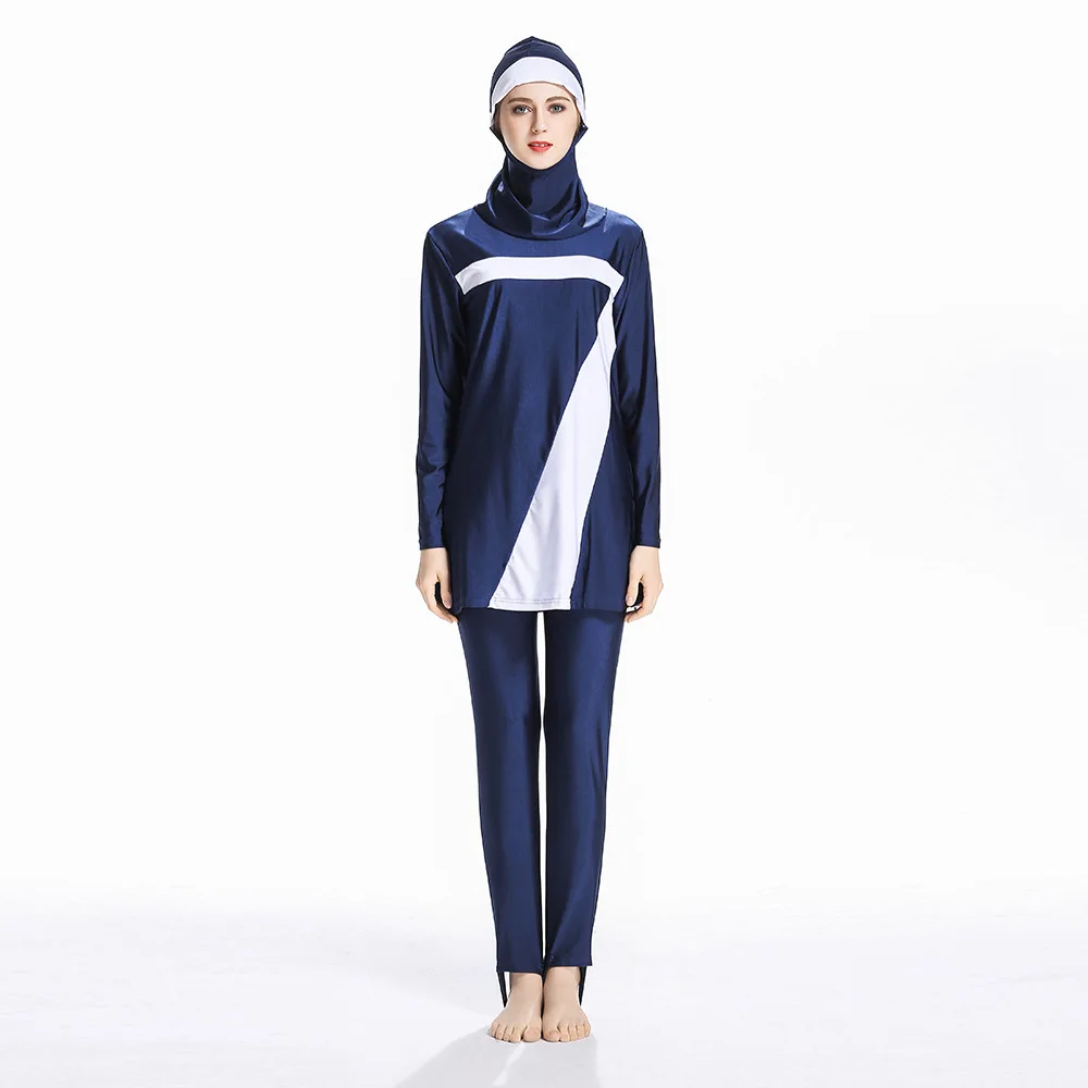 Large Size 2019 Women Full Cover Burkini Muslim Swimwear Islamic Conservative Swimsuit Hijab Women's Swimming suit 6XL | Спорт и