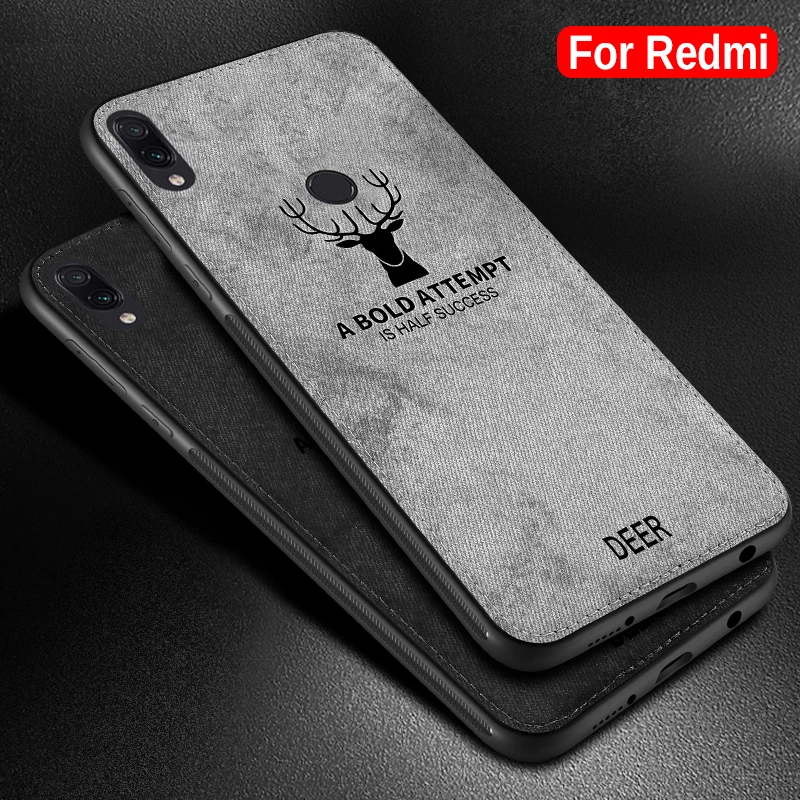 Дорогой тканевый чехол для Xiaomi Redmi Note 7 милый рисунок Мягкий ТПУ силиконовый