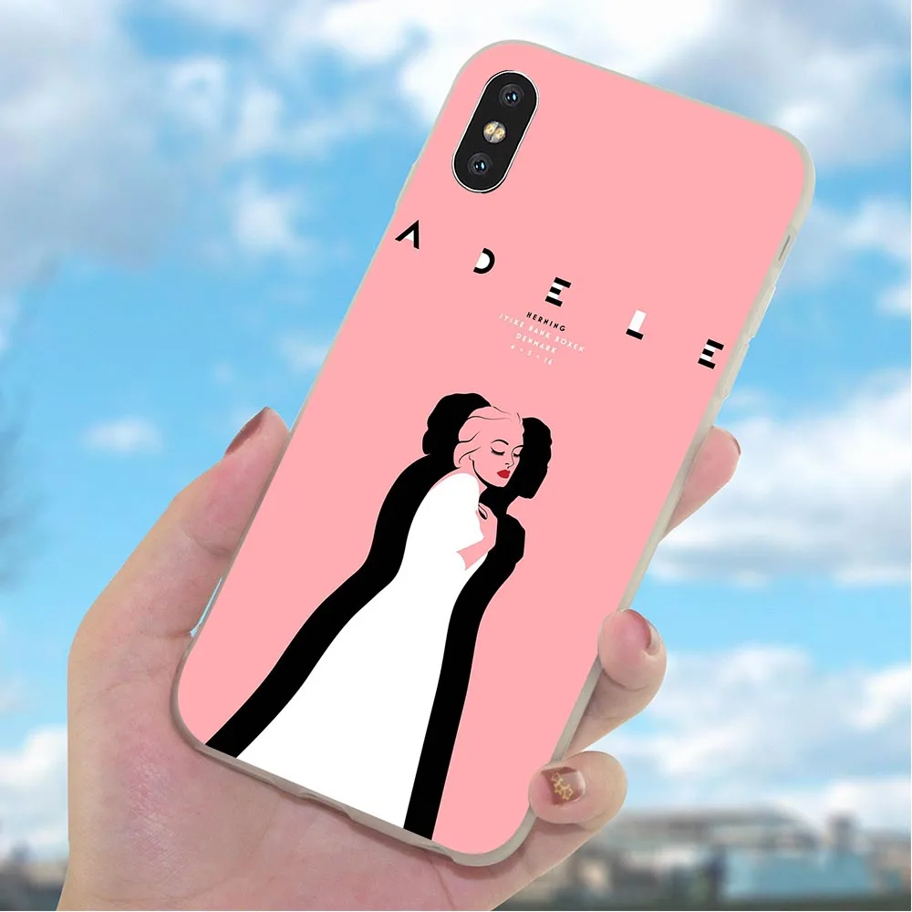 Мягкий ТПУ чехол Adele Adkins для телефона iPhone телефонный XR чехлы X 6 6S 8 Plus 7 5 SE Xs Max