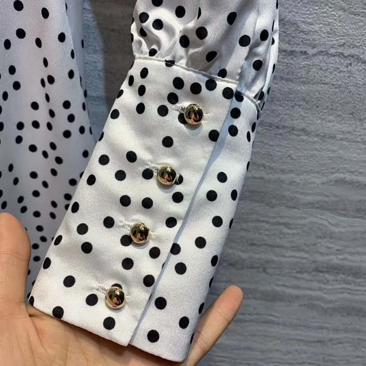 women fashion 2019 dot dresses at190103 | Женская одежда