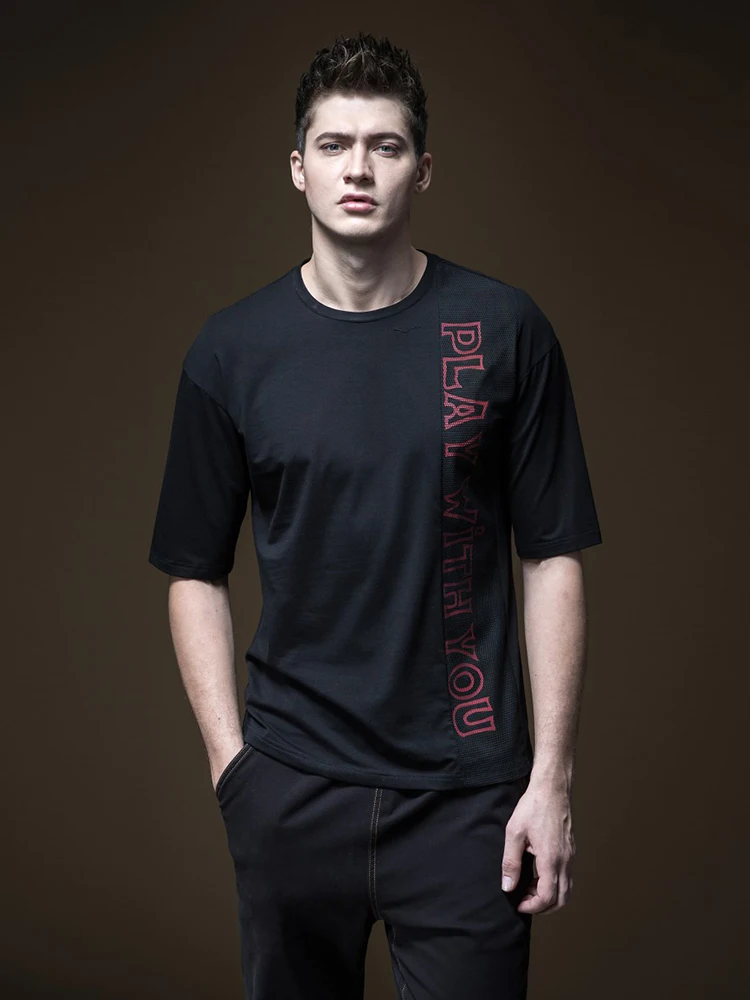 

2020 Half High Quality Palace Undertale Pinli Spring Top New Men's Decoration Body Printed Short-sleeved T-shirt Tide B191211045