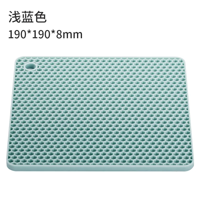 square Light Blue Xiaomi Jordan& Judy Beahive двухсторонний обеденный коврик кухонный антижелезный коврик для чаши нескользящий мягкий коврик - Цвет: square Light Blue