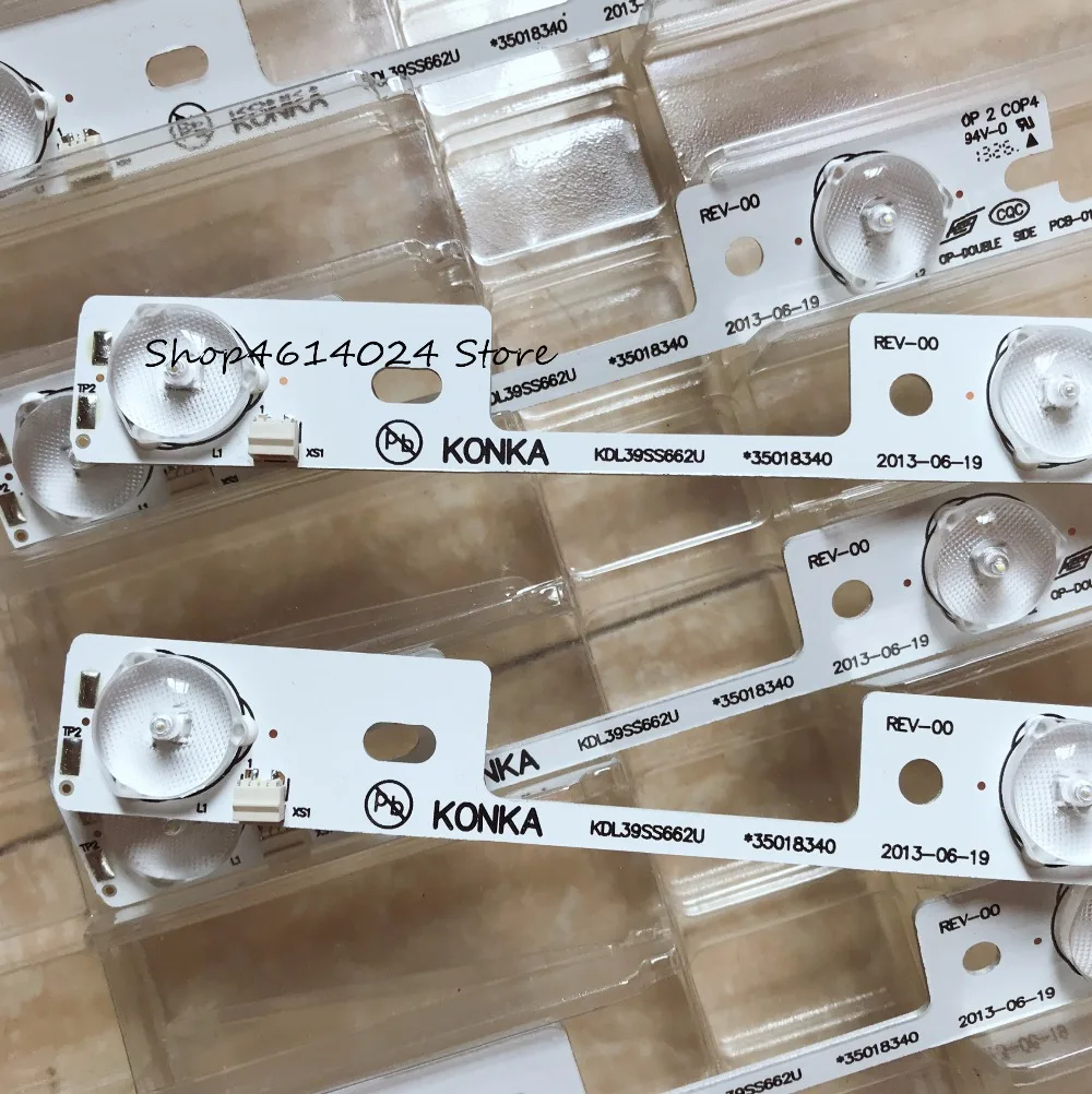 Высокое качество Новинка 100 шт. светодиодный крюк для освещения Konka KDL39SS662U 35018339 327mm