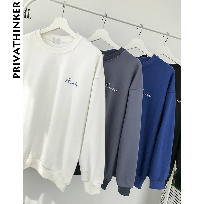 Privathinker для мужчин кофты человек уличная черные худи мужской корейский хип хоп