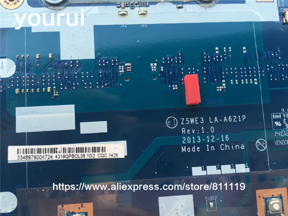 Yourui для материнская плата NBC3911001 NB.C3911.001 acer aspire E1 510 510G ноутбук Z5WE3 LA A621P DDR3|Платы