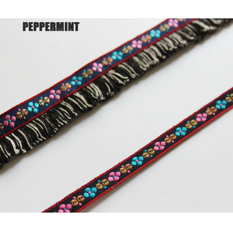 2 ярда отделка из полиэстера с бахромой золотая вышивка кисточка 5 см кружевной