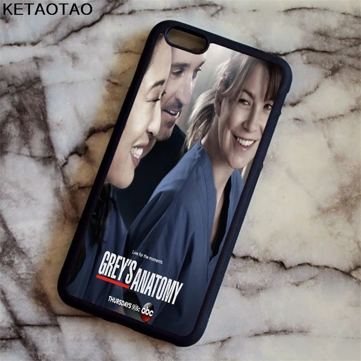 KETAOTAO знаменитые Мультяшные серые анатомические чехлы для телефонов iPhone 4S 5S 6 6S 7 8 X
