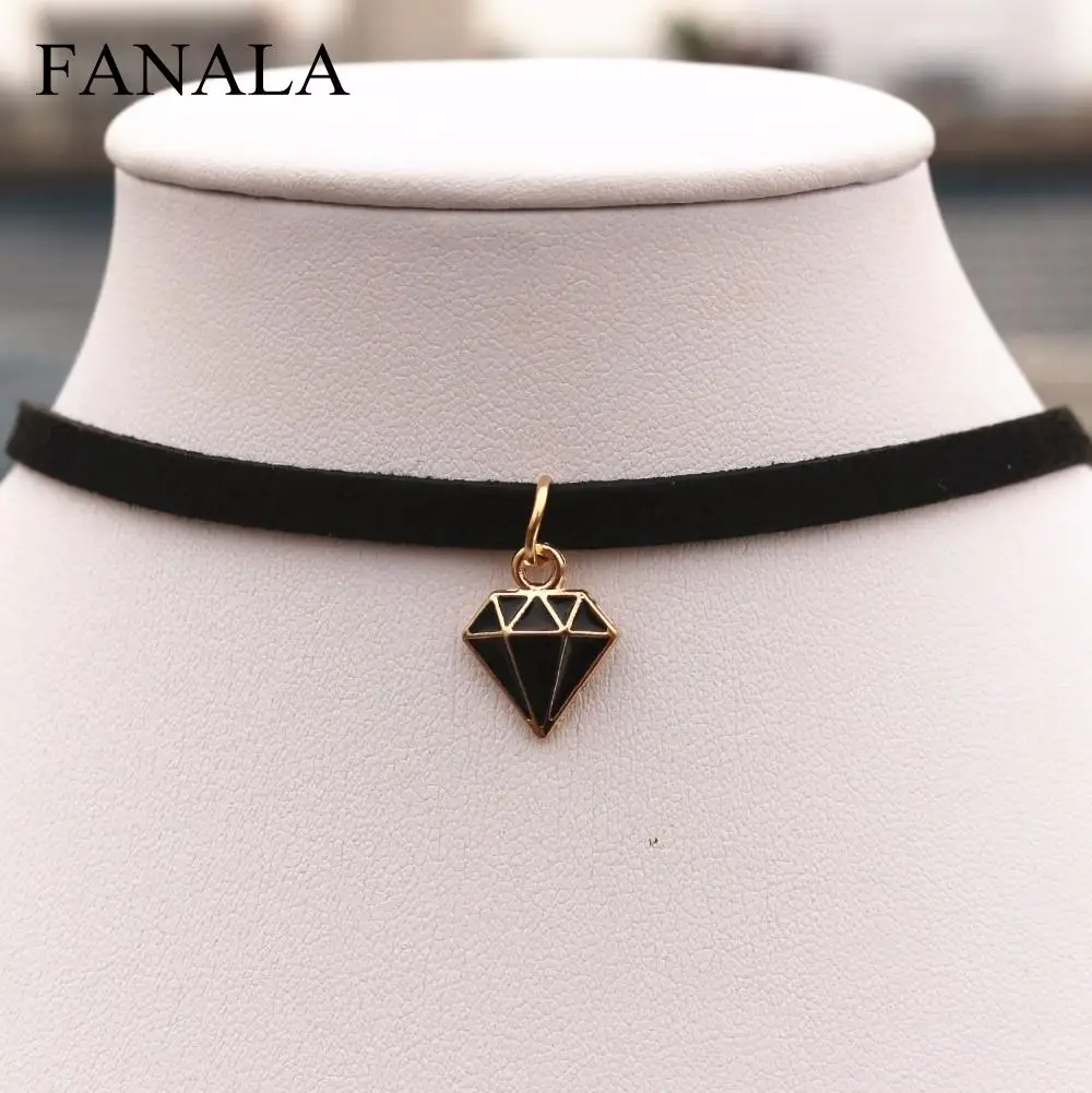 Necklace Geometric Choker Colar New Bijoux Jewelry Punk Hot Triangle Gothic Statement for Pendant Gift Women NK986 | Украшения и