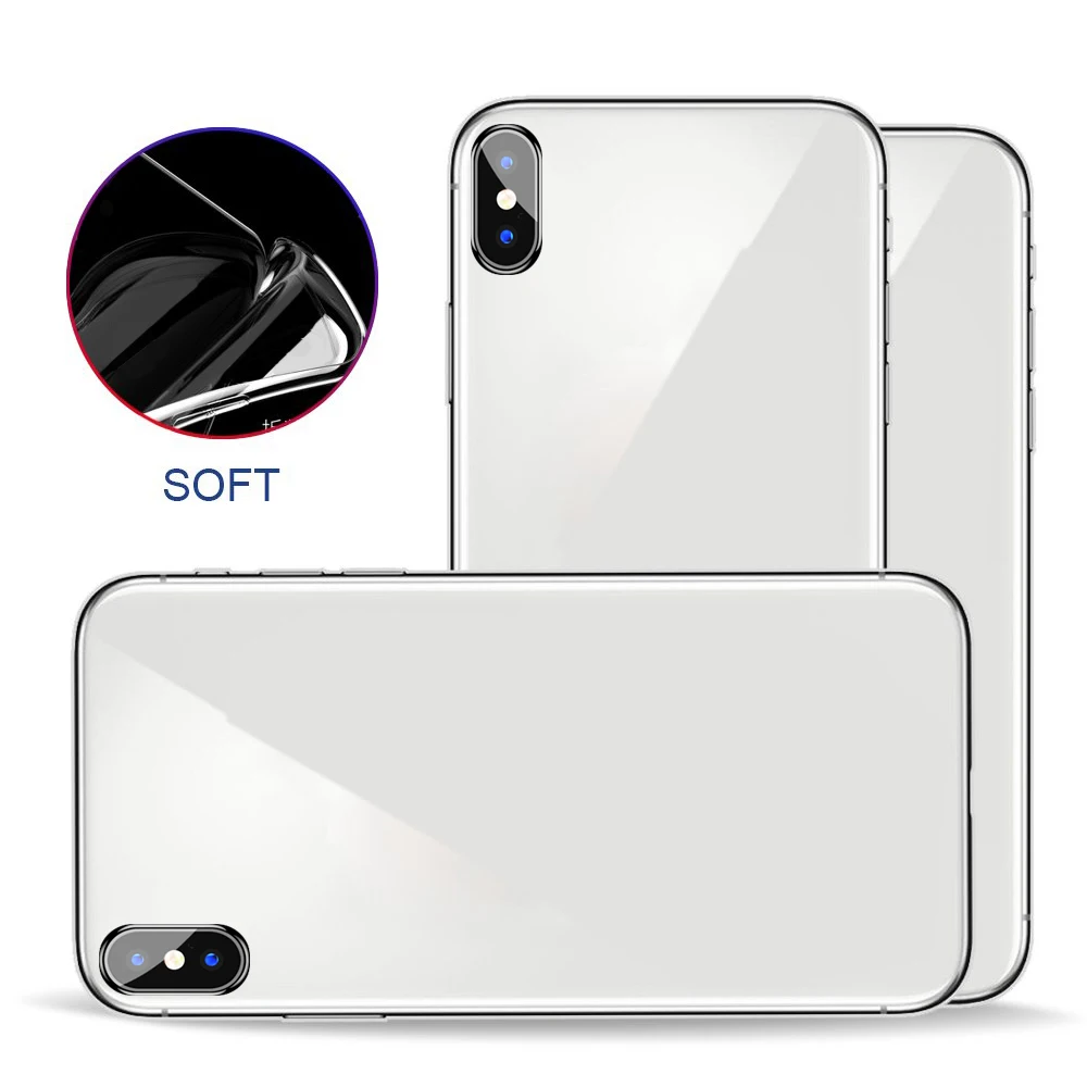 Подходит для Apple iPhone X/xs/xsmax мобильный телефон силиконовый прозрачный