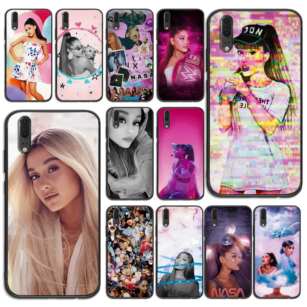Чехол с котом Ar Ariana Grande для huawei Y6 Y7 Y9 Prime Nova 2i 3 4 3i Lite mate 10 20 Pro черные силиконовые