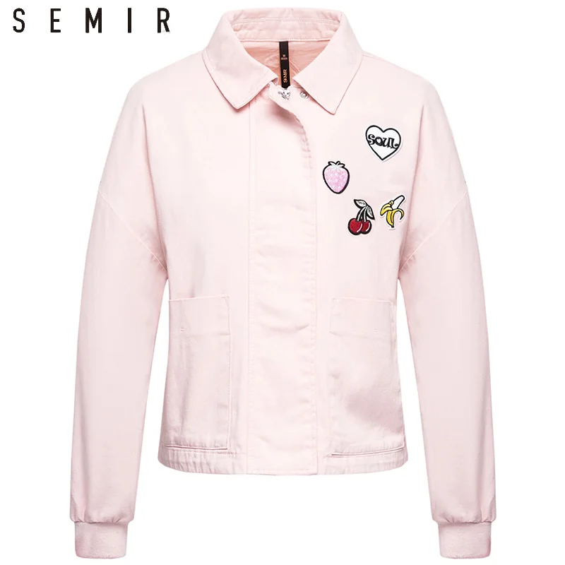 SEMIR куртка для новинки женщин Мода 2018 Весенняя Верхняя одежда Пальто будущих мам