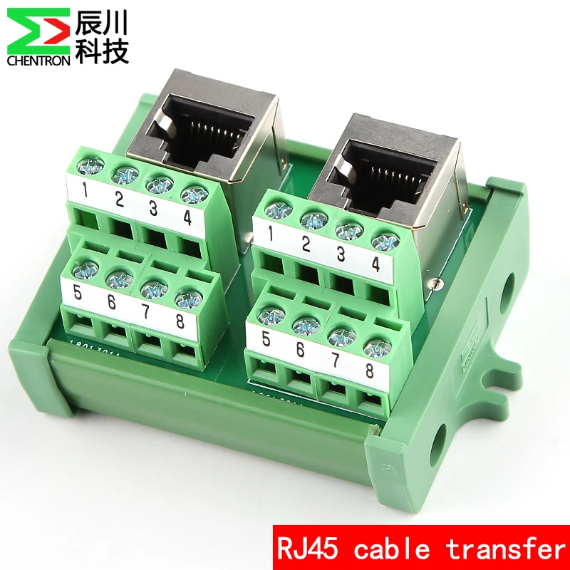 RJ45 network signal transfer terminal PLC guide rail and panel | Обустройство дома