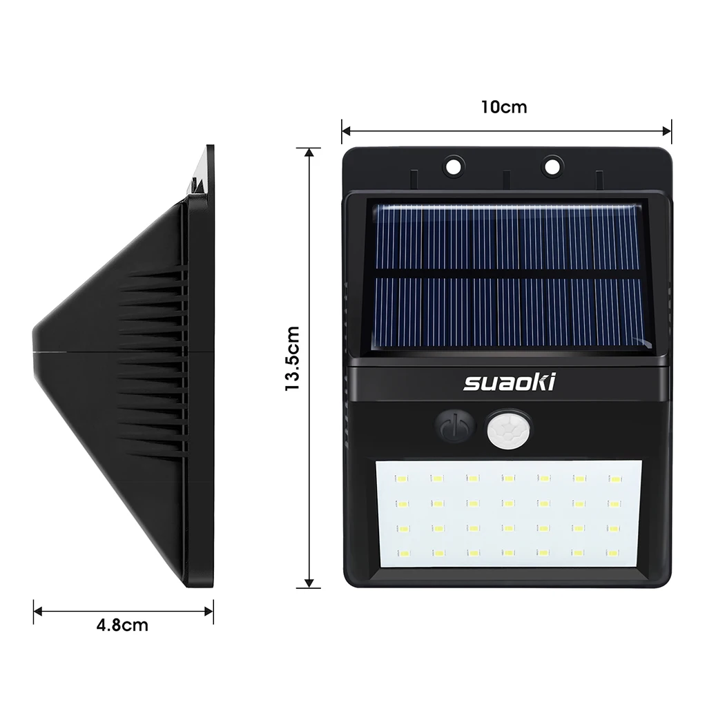 4 шт. Suaoki движения 2200 mAh Сенсор 28 СВЕТОДИОДНЫЙ Свет Auto On/Off Перезаряжаемые 0,75 W/5,5 V солнечной батареи Водонепроницаемый Dim/яркий для двери