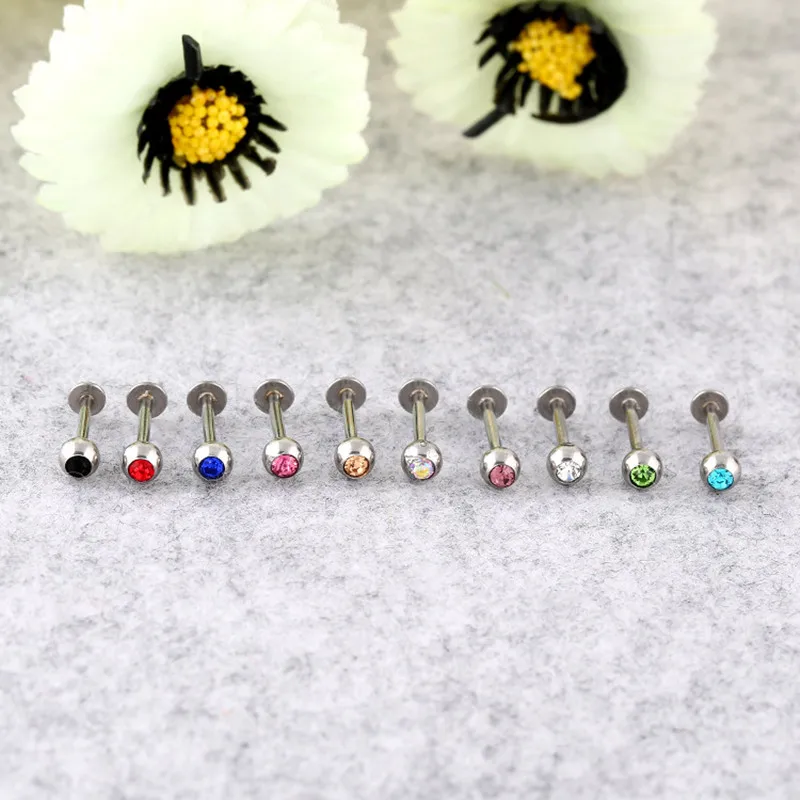 10 шт./лот хирургический Пирсинг из нержавеющей стали губ ювелирное изделие