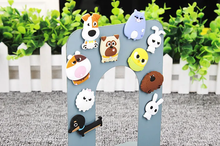 1 шт. Мультфильм Креативные дети Kawaii животные Домашние животные Кошка Кролик Собака Домашний Декоративный Сувенир маленькие магниты для холодильника стикер TZ083