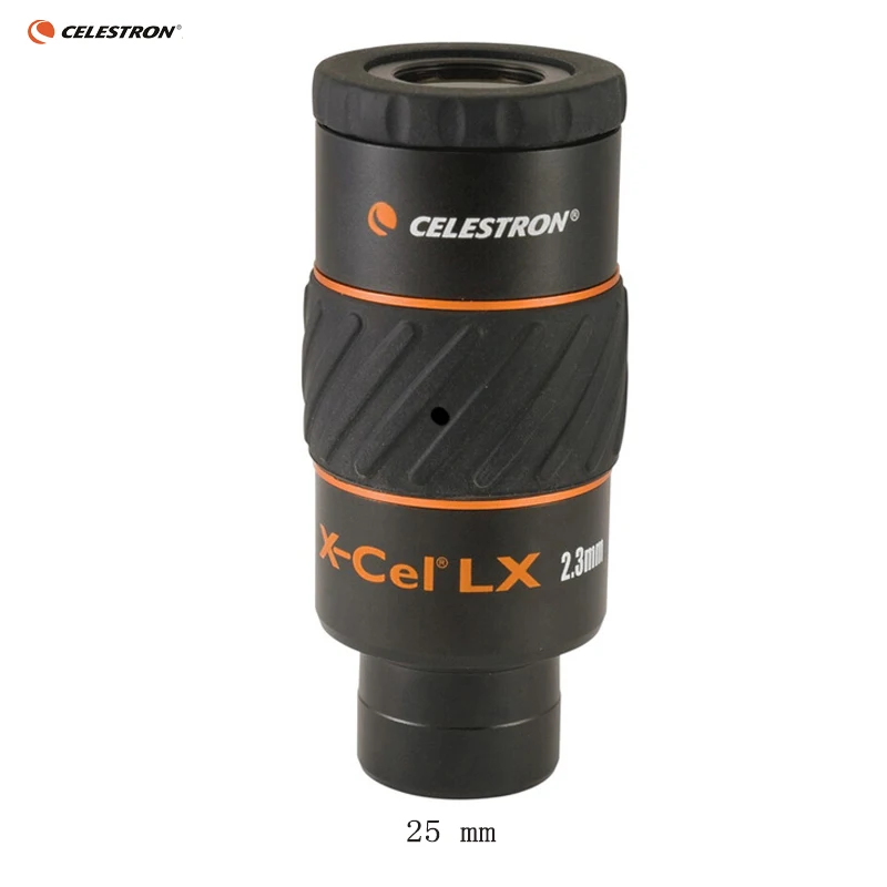 25mm Celestron X-CEL LX 2,3 мм 5 мм 7 мм 9 мм 12 мм 18 мм 25 мм окуляр 60 градусов широкоугольный телескоп Туманность планетарный окуляр 1,25" - Цвет: 25mm