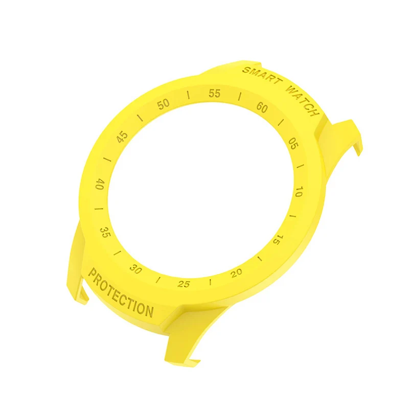 Yellow only cover Для Ticwatch Pro Смарт-часы против царапин бампер чехол SIKAI жесткий пластиковый защитный чехол ультра-светильник многоцветный - Цвет: Yellow only cover