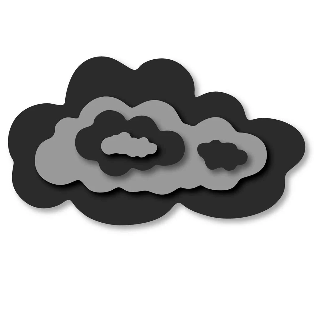 Estel Cloud Frame Прошитые металлические режущие штампы трафареты для DIY скрапбукинга